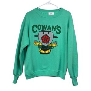 Vintage 80s 90s Dublin Ireland Cowan’s Ports Ale Sweatshirt M USA Made Crewneck